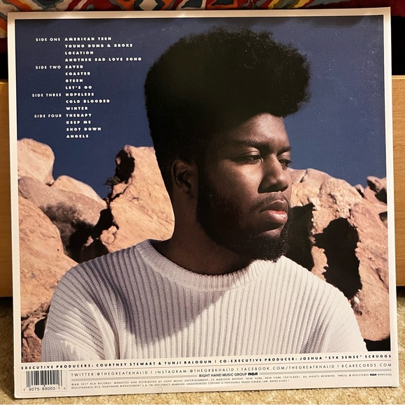 Khalid “American Teen” Blue Vinyl - Picture 2 of 8